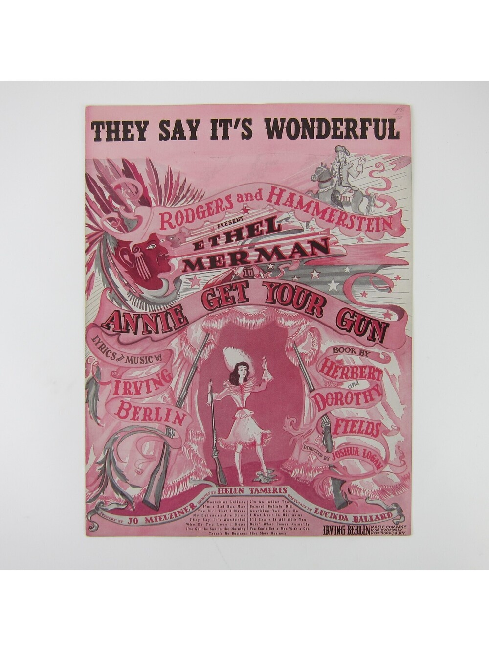 Sheet Music They Say Its Wonderful Annie Get Your Gun Irving Berlin Vintage 1946